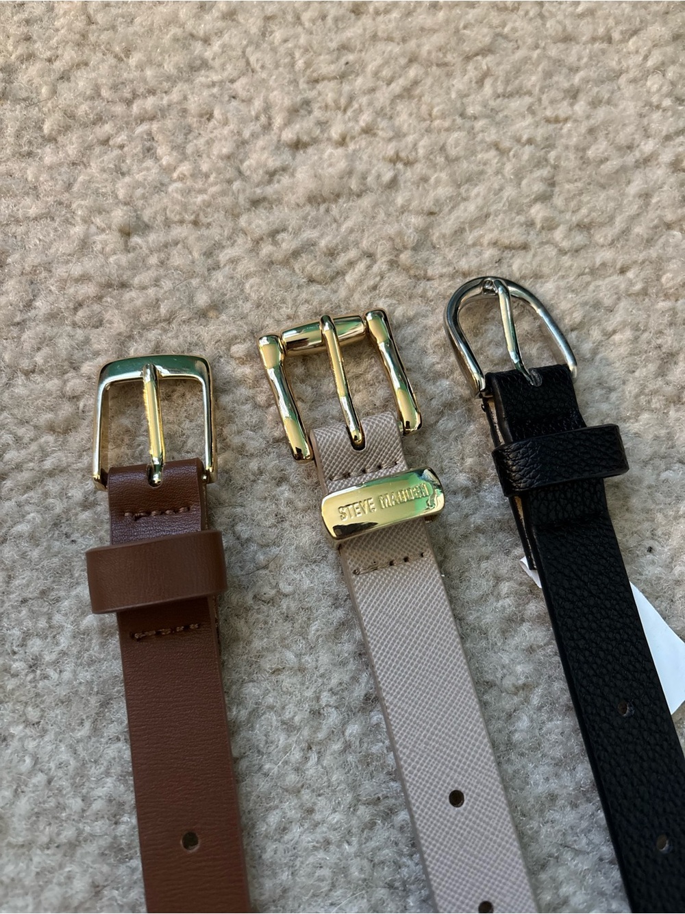 Steve Madden Set of 3 Belts NWOT